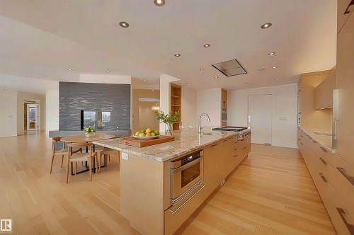 28 Riverside Crescent, Edmonton, AB - Indoor Photo Showing Kitchen With Upgraded Kitchen