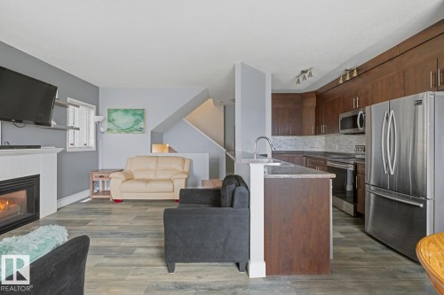 59 843 Youville Drive W, Edmonton, AB - Indoor With Fireplace