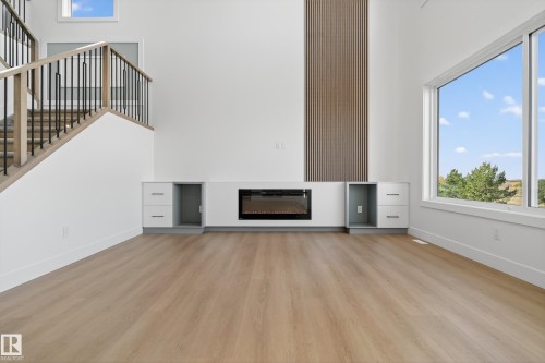 160 Edgewater Circle, Leduc, AB - Indoor With Fireplace