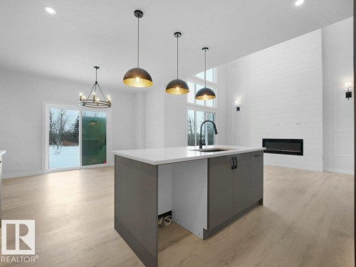 3290 Chernowski Way Sw, Edmonton, AB - Indoor Photo Showing Kitchen With Upgraded Kitchen