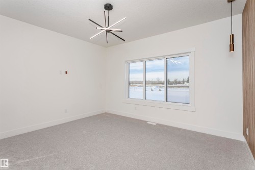 Empty room with carpet and a textured ceiling - 220 Edgemont Green Green, Edmonton, AB - Indoor Photo Showing Other Room