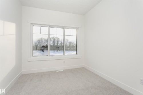 Spare room with baseboards and light carpet - 220 Edgemont Green Green, Edmonton, AB - Indoor Photo Showing Other Room