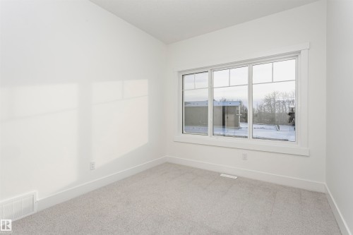 Carpeted empty room with baseboards - 220 Edgemont Green Green, Edmonton, AB - Indoor Photo Showing Other Room