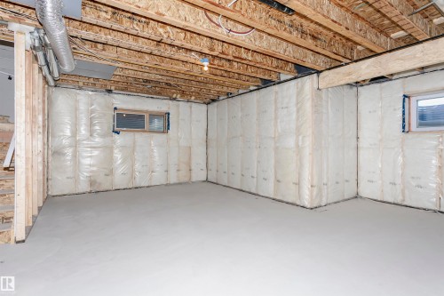 View of unfinished basement - 220 Edgemont Green Green, Edmonton, AB - Indoor Photo Showing Basement