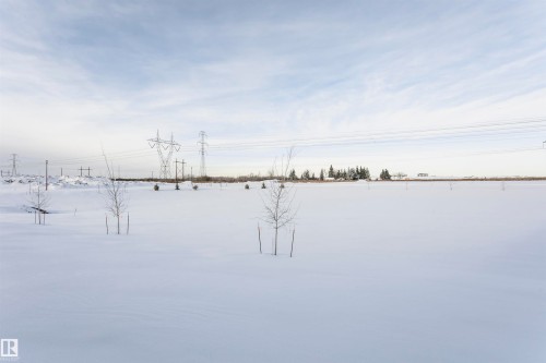 View of yard covered in snow - 220 Edgemont Green Green, Edmonton, AB - Outdoor With View