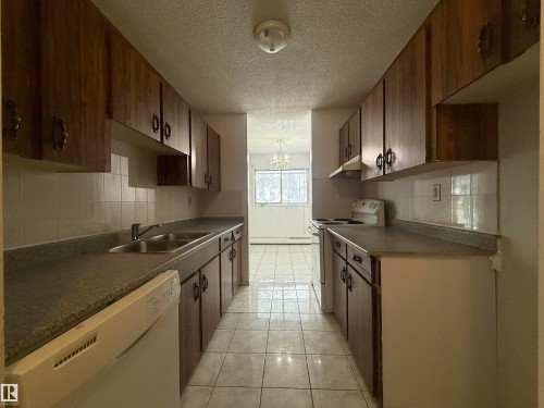1 10737 116 Street, Edmonton, AB - Indoor Photo Showing Kitchen With Double Sink