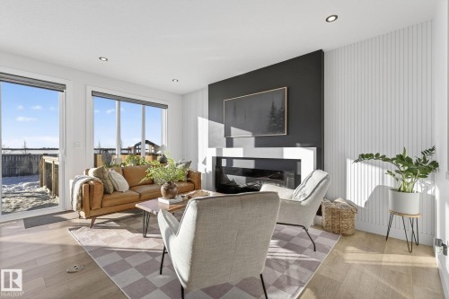 336 Meadowview Drive, Fort Saskatchewan, AB - Indoor Photo Showing Living Room