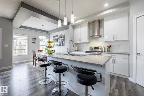 9327 Cooper Bend, Edmonton, AB - Indoor Photo Showing Kitchen With Double Sink With Upgraded Kitchen
