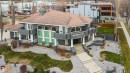 Back of house featuring a tiled roof, a porch, and stucco siding - 12428 103 Avenue, Edmonton, AB  - Outdoor 