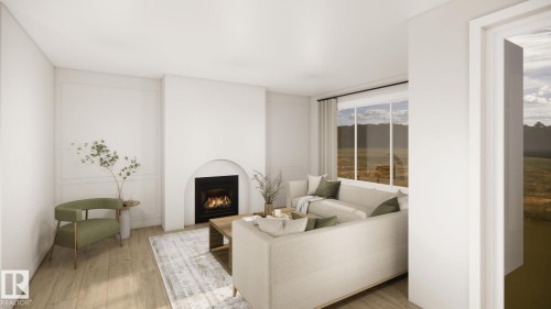 157 Graybriar Drive, Stony Plain, AB - Indoor With Fireplace