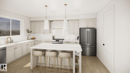 157 Graybriar Drive, Stony Plain, AB - Indoor Photo Showing Kitchen With Upgraded Kitchen