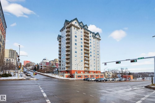 704 9707 105 Street, Edmonton, AB - Outdoor With Balcony With Facade