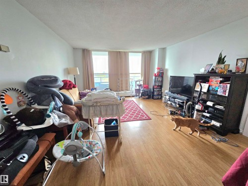 718 13910 Stony Plain Road, Edmonton, AB - Indoor Photo Showing Living Room