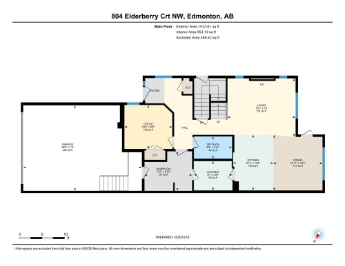 View of floor plan / room layout - 804 Elderberry Crest, Edmonton, AB - Other