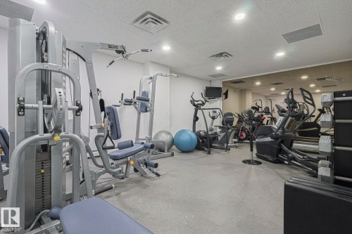 302 8340 Jasper Avenue Nw, Edmonton, AB - Indoor Photo Showing Gym Room