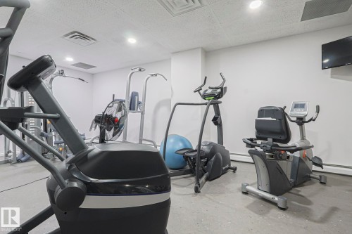302 8340 Jasper Avenue Nw, Edmonton, AB - Indoor Photo Showing Gym Room