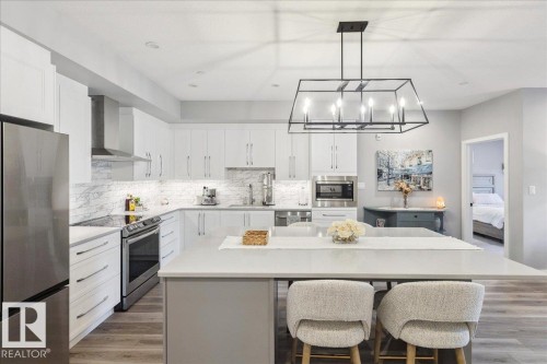 301 7463 May Common, Edmonton, AB - Indoor Photo Showing Kitchen With Upgraded Kitchen