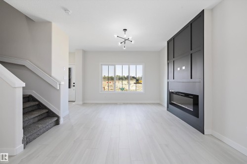 2113 Crossbill Lane, Edmonton, AB - Indoor With Fireplace