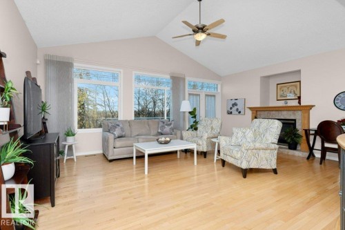 17 577 Butterworth Way, Edmonton, AB - Indoor Photo Showing Living Room With Fireplace