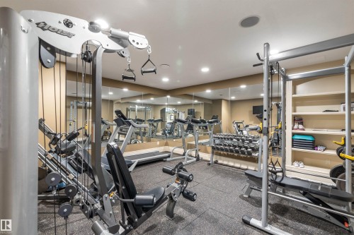 129 Riverview Crescent, Rural Sturgeon County, AB - Indoor Photo Showing Gym Room