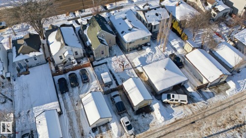 Aerial view of property's location with nearby suburban area - 11515 101 Street, Edmonton, AB - Outdoor With View