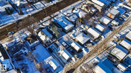 View of snowy aerial view - 11515 101 Street, Edmonton, AB - Outdoor With View