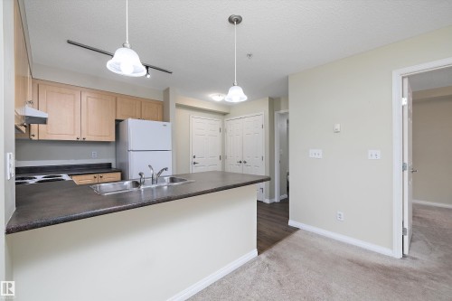 213 636 Mcallister Loop, Edmonton, AB - Indoor Photo Showing Kitchen With Double Sink
