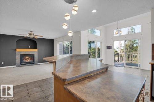 4074 33A Street, Edmonton, AB - Indoor With Fireplace