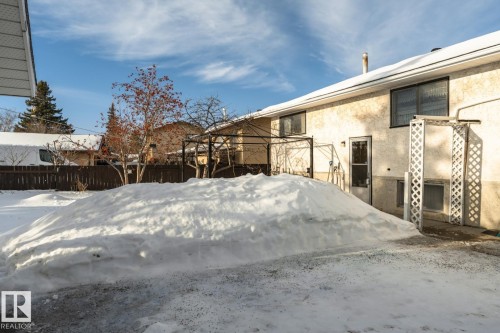 View of yard covered in snow - 10207 165 Avenue, Edmonton, AB - Outdoor