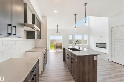 19 Springbrook Wynd, Spruce Grove, AB - Indoor Photo Showing Kitchen With Double Sink With Upgraded Kitchen