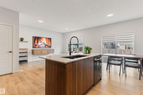 15832 22 Avenue, Edmonton, AB - Indoor Photo Showing Kitchen With Double Sink