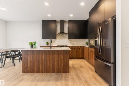 15832 22 Avenue, Edmonton, AB - Indoor Photo Showing Kitchen With Upgraded Kitchen