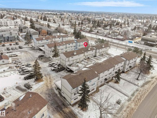 View of snowy aerial view - 1460 Lakewood Road W, Edmonton, AB - Outdoor With View