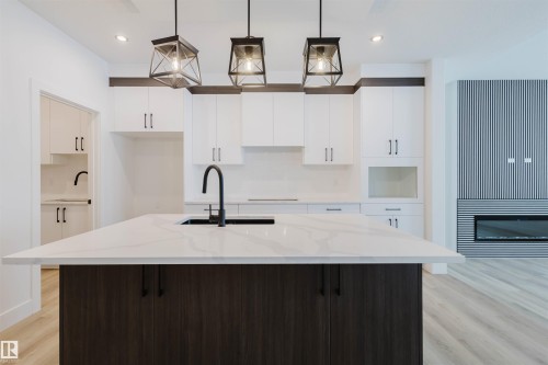 234 Edgemont Green Green, Edmonton, AB - Indoor Photo Showing Kitchen With Upgraded Kitchen