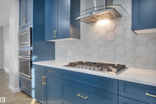 1558 Plum Circle Sw, Edmonton, AB - Indoor Photo Showing Kitchen With Upgraded Kitchen