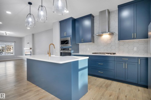1558 Plum Circle Sw, Edmonton, AB - Indoor Photo Showing Kitchen With Upgraded Kitchen