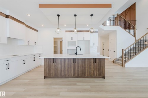 204 Basin Court, Leduc, AB - Indoor Photo Showing Kitchen With Upgraded Kitchen