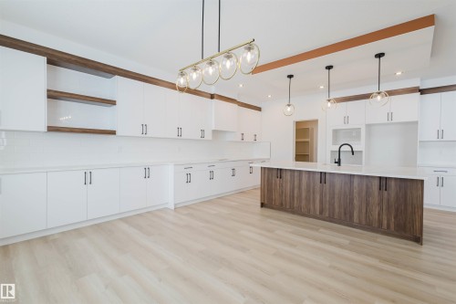 204 Basin Court, Leduc, AB - Indoor Photo Showing Kitchen With Upgraded Kitchen