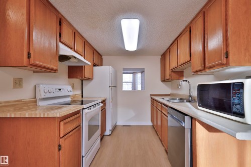 51 10453 20 Avenue, Edmonton, AB - Indoor Photo Showing Kitchen With Double Sink