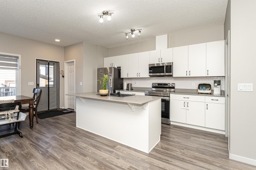 9612 Colak Link, Edmonton, AB - Indoor Photo Showing Kitchen With Stainless Steel Kitchen With Upgraded Kitchen