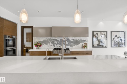 9415 144 Street, Edmonton, AB - Indoor Photo Showing Kitchen With Double Sink With Upgraded Kitchen