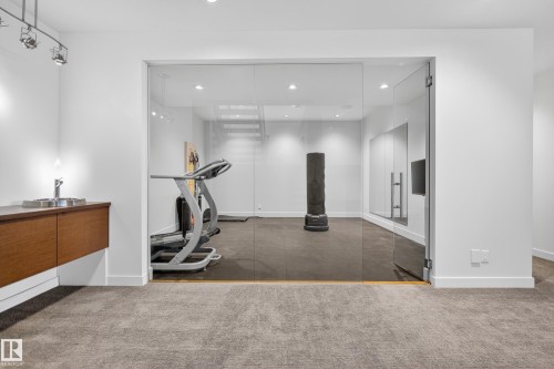 9415 144 Street, Edmonton, AB - Indoor Photo Showing Gym Room