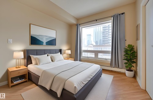 603 10136 104 Street, Edmonton, AB - Indoor Photo Showing Bedroom