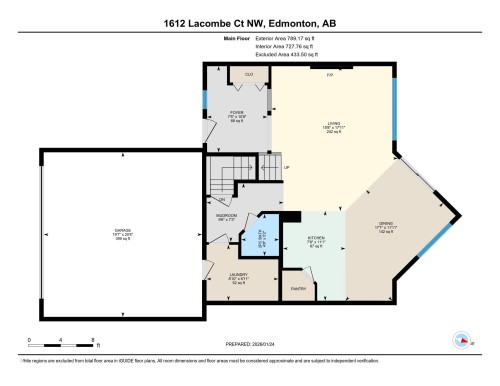 View of property floor plan - 1612 Lacombe Crest, Edmonton, AB - Other