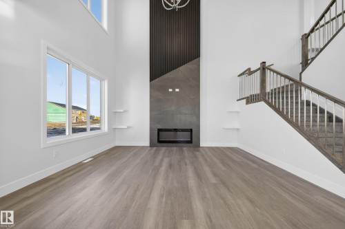 464 Crystal Creek Link, Leduc, AB - Indoor With Fireplace