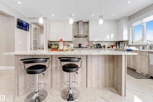 2029 89B Street, Edmonton, AB - Indoor Photo Showing Kitchen With Upgraded Kitchen