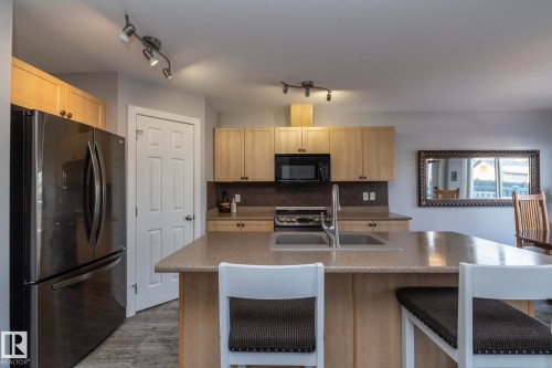 1615 Rutherford Road, Edmonton, AB - Indoor Photo Showing Kitchen With Double Sink