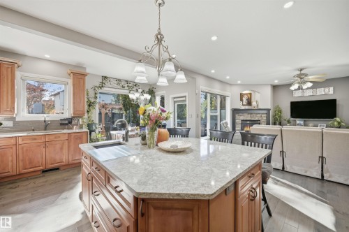 2311 Bailey Court, Edmonton, AB - Indoor With Fireplace