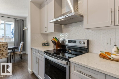 9639 224 Street, Edmonton, AB - Indoor Photo Showing Kitchen With Stainless Steel Kitchen With Upgraded Kitchen