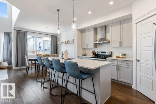 9639 224 Street, Edmonton, AB - Indoor Photo Showing Kitchen With Upgraded Kitchen